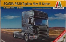 1:24 ITALERI Scania R620 Tractor Truck Topline 2-Assi 2009 Kit IT3858