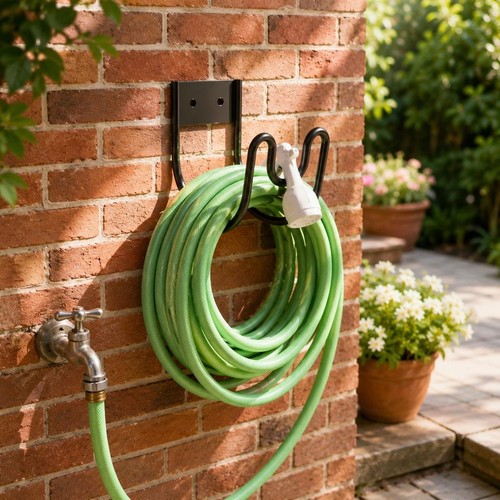 Support tuyau jardin fer - tuyau,