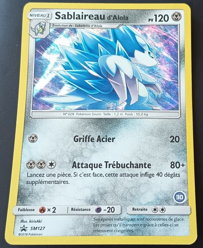 Carte pokémon sablaireau - pokémon,