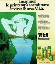  publicité Advertising 0522 1978  Vika   pour le bain  printemps scandinave