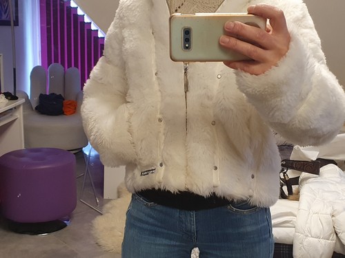 Veste courte fausse fourrure - veste,