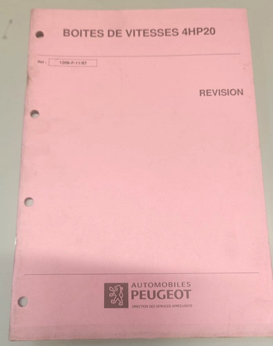 Manuel atelier peugeot - peugeot,