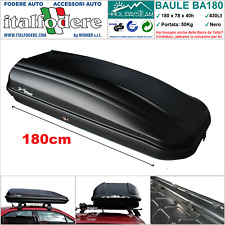 Box Coffre à Partir De Toit 430Lt Galerie Porte-Bagages Universel pour Auto Noir