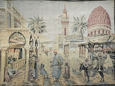 Grande Tapisserie murale,Gobelin,156x116cm,Vintage 