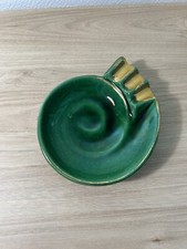 Rare Cendrier St Clément Vert Et Or, Coquillage Année 50