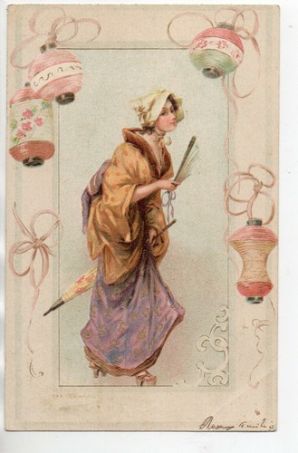 Carte fantaisie femme a - -,