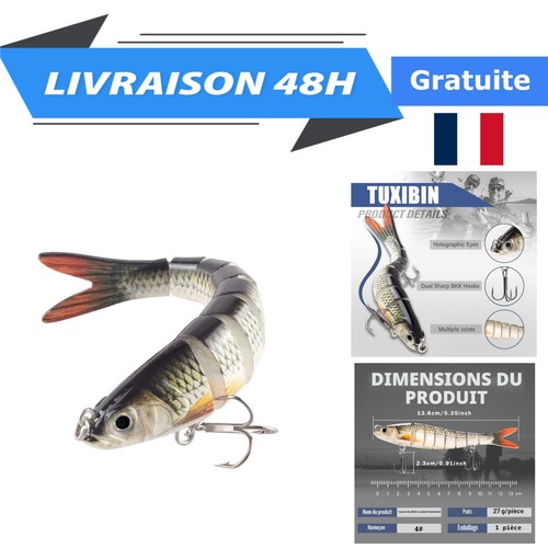 Leurre brochet multi articulé - leurre,