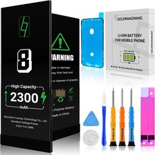 Batterie iPhone 8 GOLDWANGWANG 2300mAh Haute Capacité + Kit Réparation Complet