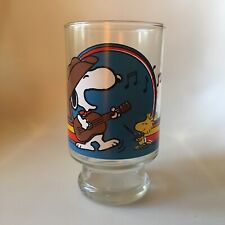 VERRE GRAND FORMAT SNOOPY COUNTRY MUSIC PEANUTS VINTAGE