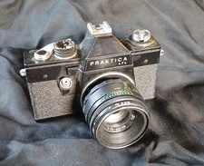 ANCIEN APPAREIL PHOTO ARGENTIQUE PRAKTICA LTL PENTACON OBJ HELLIOS 44- En L'etat