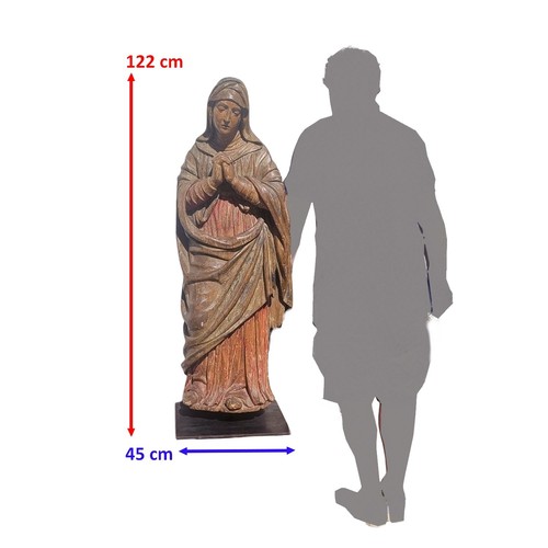 Vierge prière bois - vierge,
