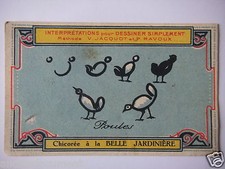 CHROMOS CHICORÉE LA BELLE JARDINIÈRE PASTILLES CHAUSSON POULES C. BÉRIOT A LILLE