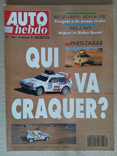 Auto hebdo 760 1 - hebdo, 9/1/1991
