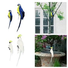 Simulation Parrot Statue Party Prop Bird Sculpture for Garden Lawn Libshelf