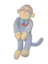 Doudou peluche Singe bleu 38