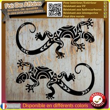 2 stickers autocollant gecko