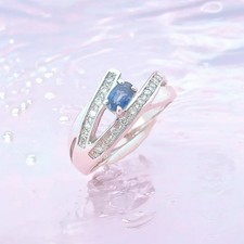 Bague Saphir et Diamants Or