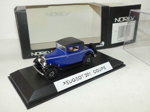 Peugeot 201 coupe bleu - bleu, noir