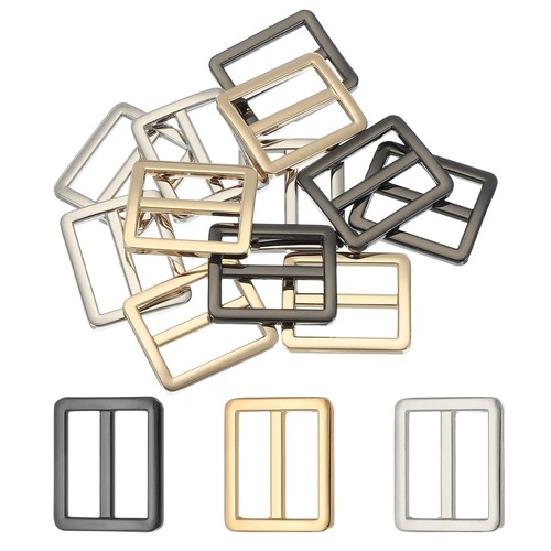 12pcs boucle métal plat - , 1"