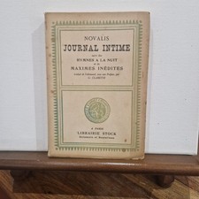 Livre Ancien Journal Intime