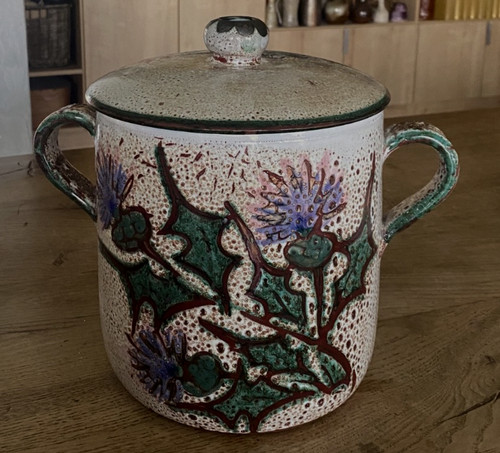Grand pot couvert vintage - pot,