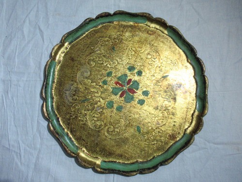 Ancien plateau florentin bois - ancien,
