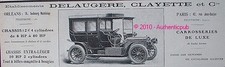 PUBLICITE AUTOMOBILE DELAUGERE