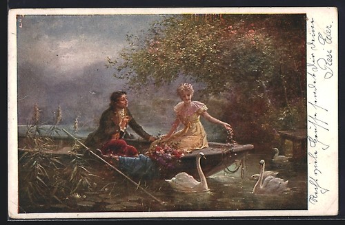 Carte postale artiste - carte, d'artiste