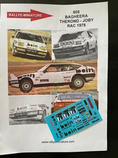 DECALS 1/43 MATRA BAGHEERA