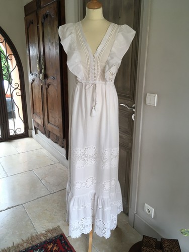 Robe longue sézane blanche - longue,