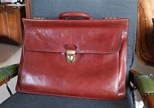 Cartable / serviette / porte-document en cuir vintage style docteur