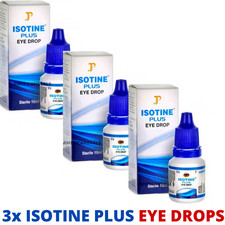 3 x collyre Isotine Plus (10