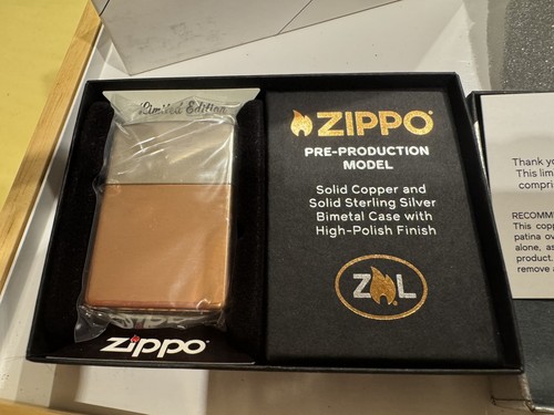 Zippo bimétal argent - bimétal, argent-cuivre