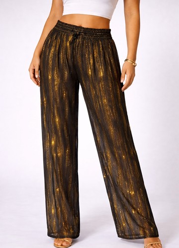 Vintage sheer metallic gold - metallic,