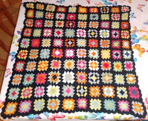 Plaid carré vintage - ,