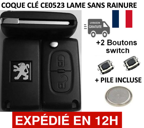 Coque clé plip peugeot - plip,
