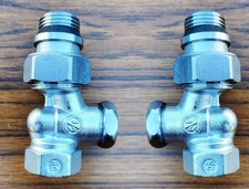 Lot de 2 Té de réglage Giacomini R17X033 série fer R17TG