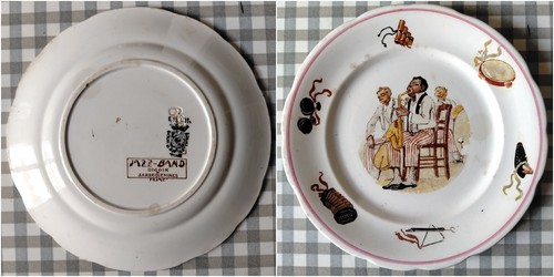 Ancienne assiette faïence - ancienne, en