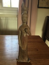 Moulage du musée du Louvre rare statue chinoise d'une femme dynastie Tang