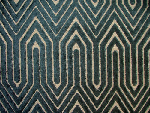 Rideau velours épais bleu - Épais,