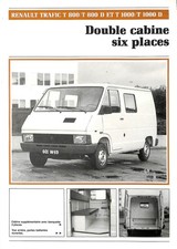 RENAULT TRAFIC / DOUBLE CABINE 6 PLACES / CARROSSERIE LANERY LYON (69) FICHE