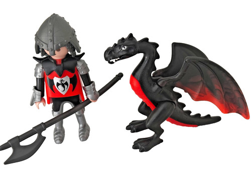 Playmobil chevalier dragon - , et