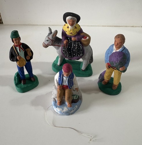 Anciens santons terre cuite - terre,