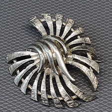 BIJOU VINTAGE - Belle broche en métal blanc #58