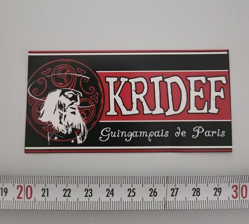Sticker krideff kop - krideff, rouge