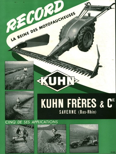 Publicité ancienne kuhn - publicité,