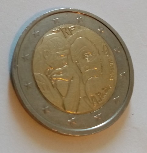 Rodin penseur pièce euro - le,