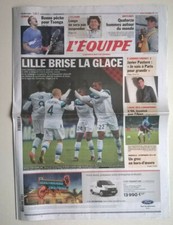 L'EQUIPE N°20 952 du 23/11/2011 - C1:CSKA Moscou-Lille 0-2/ OL-Ajax 0-0/ Pastore