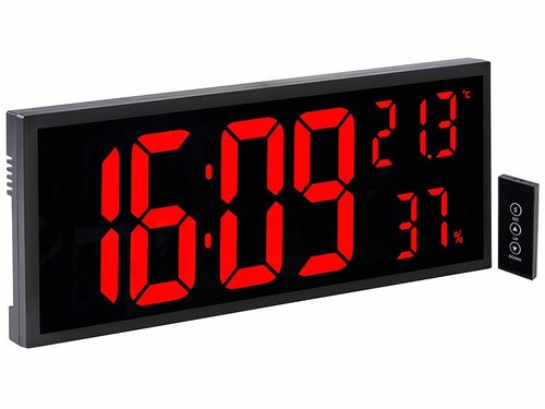 Horloge avec led - avec, rouges