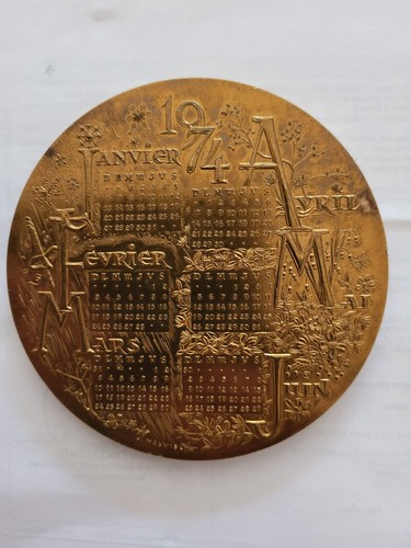 Groosse medaille calendrier - groosse,